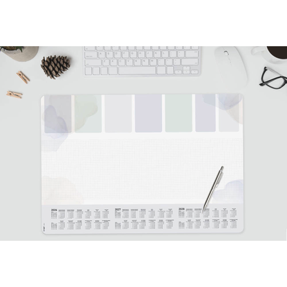 Artikelbild 3 für SIGEL Schreibtischunterlage Pastel 2026/2027/2028 weiß/grau Papier 59,5 x 41,0 cm, 30 Blatt, Artikelnummer 585754