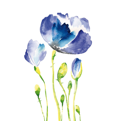 Artikelbild 2 für LUMA Grußkarte Blaue Blume DIN B6, Artikelnummer 403432