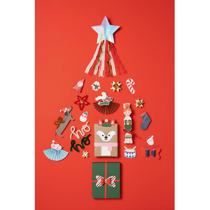 Artikelbild 5 für folia Bastelset Weihnachten 54-tlg. mehrfarbig, Artikelnummer 794972