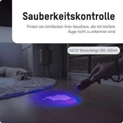 Artikelbild 5 für ANSMANN Action 400 UV LED Taschenlampe schwarz 5,0 cm, 4.200 Lux, 90 Lumen, 3 W, Artikelnummer 629457