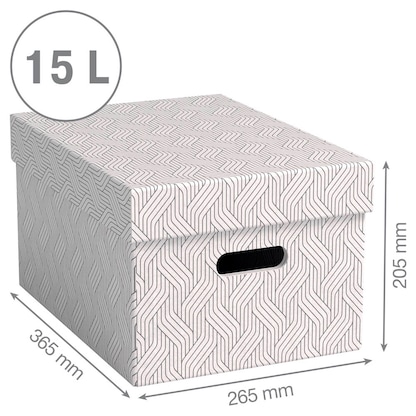 Artikelbild 3 für 3 VON LEITZ Aufbewahrungsboxen 15,0 l weiß 26,5 x 36,5 x 20,5 cm, Artikelnummer 636066