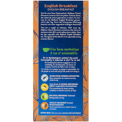 Artikelbild 8 für Meßmer English Breakfast Tee 25 Portionen, Artikelnummer 607399