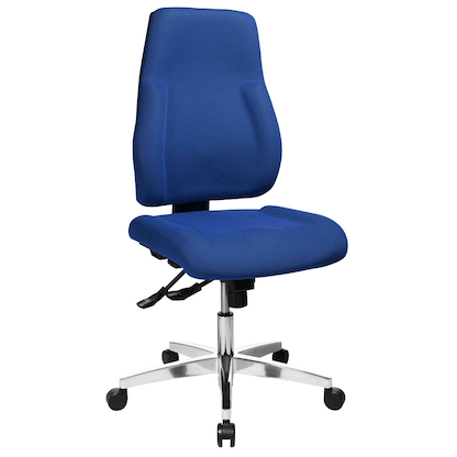 Artikelbild für Topstar Bürostuhl Point 91, PI99GBC6 Stoff blau, Gestell alu, Artikelnummer 324772