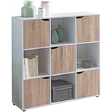 Artikelbild 1 für WOHNLING Regalschrank, WL5.526 weiß, sonoma-eiche 89,0 x 29,0 x 91,0 cm, Artikelnummer 159147
