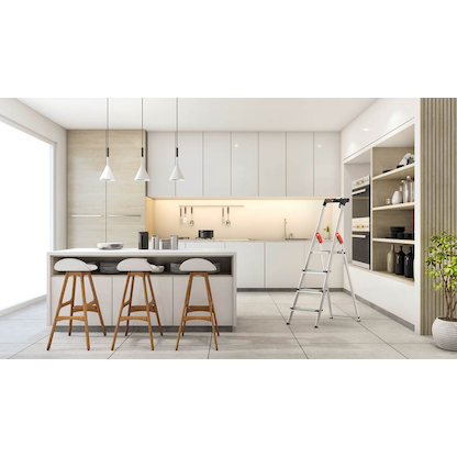 Artikelbild 11 für Hailo Stehleiter einseitig L80 ComfortLine silber 4 Stufen, H: 161,0 cm, Artikelnummer 825897