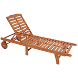 Artikelbild 1 für Garden Pleasure Sonnenliege PALM SPRINGS braun Holz, Artikelnummer 707663