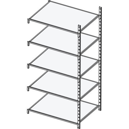 Artikelbild 3 für Manorga Anbau-Schwerlastregal AAZ2012605NSAB014 lichtgrau, graphitgrau 125,0 x 60,0 x 200,0 cm, Artikelnummer 883201