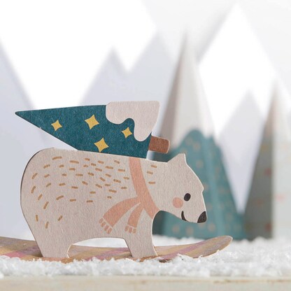 Artikelbild 2 für folia Adventskalender Bergdorf mehrfarbig, Artikelnummer 794984