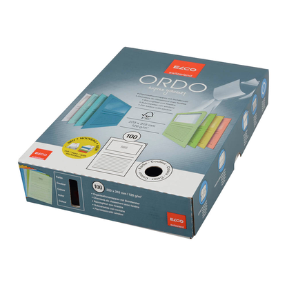 Artikelbild 6 für 100 ELCO Sichthüllen Ordo classico DIN A4 farbsortiert glatt 120 g/qm, Artikelnummer 116004