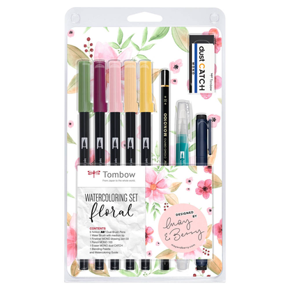 Artikelbild 1 für Tombow ABT Floral Brush-Pen-Set farbsortiert, 1 Set, Artikelnummer 125201