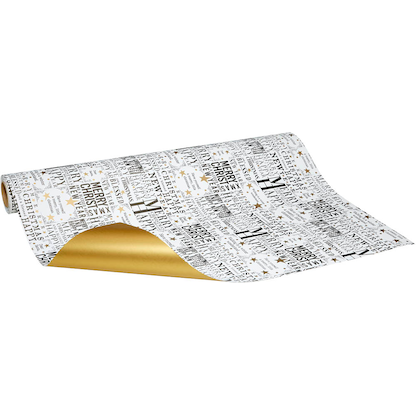 Artikelbild 3 für JUNG SCHÖNER VERPACKEN Geschenkpapier Wishes Schrift mehrfarbig beidseitig bedruckt, 20,0 m, Artikelnummer 726541