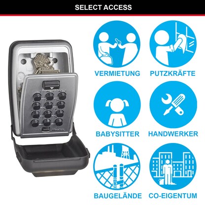 Artikelbild 4 für Master Lock® 5423EURD Schlüsseltresor grau Zahlenschloss, Artikelnummer 727663