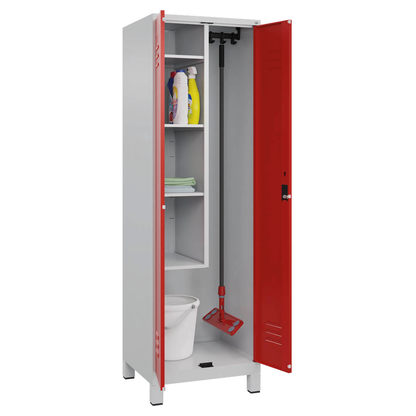 Artikelbild 3 für CP Putzmittelschrank Classic Plus 080110-00 S10002 lichtgrau, verkehrsrot 60,0 x 50,0 x 195,0 cm, aufgebaut, Artikelnummer 174959