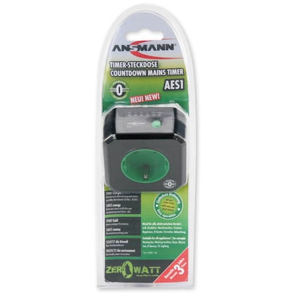 Artikelbild 2 für ANSMANN AES1 ZeroWatt Zeitschaltuhr schwarz, Artikelnummer 485235