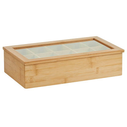 Artikelbild für Zeller Teebox hellbraun 36,0 x 9,0 cm, Artikelnummer 251850