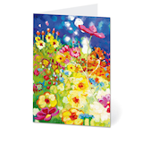 Artikelbild 1 für LUMA Grußkarte Blumenwiese DIN B6, Artikelnummer 403404