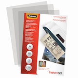 Artikelbild 1 für 100 Fellowes Capture125 Laminierfolien glänzend für A4 125 micron selbstklebender Rücken, Artikelnummer 211177