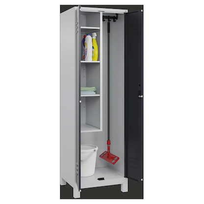 Artikelbild 3 für CP Putzmittelschrank Classic Plus 080110-00 S10008 anthrazitgrau, lichtgrau 60,0 x 50,0 x 195,0 cm, aufgebaut, Artikelnummer 174989