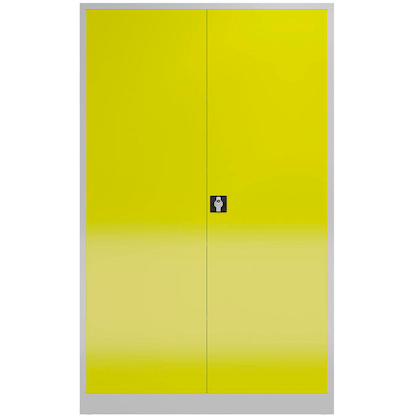 Artikelbild 3 für ClassiX Metallschrank X-530386 zinkgelb, lichtgrau 120,0 x 60,0 x 194,5 cm, aufgebaut, Artikelnummer 184129