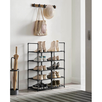 Artikelbild 4 für SONGMICS Schuhregal schwarz 33,0 x 33,0 x 173,0 cm, Artikelnummer 260939