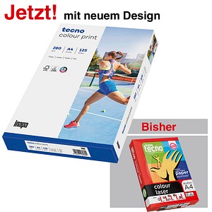 tecno Laserpapier colour print DIN A4 280 g/qm 125 Blatt tecno Laserpapier colour print DIN A4 280 g/qm 125 Blatt