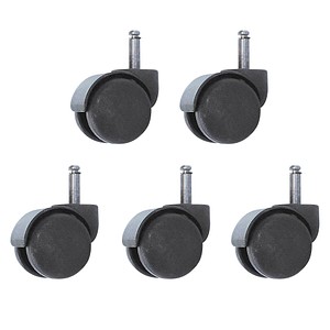 5 Topstar Stuhlrollen für weiche Böden 5 Topstar Stuhlrollen für weiche Böden