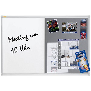 Franken Whiteboard Pinnwand X Tra Line 90 0 X 60 0 Cm Textil Grau Gunstig Online Kaufen Office Discount