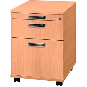 HAMMERBACHER Savona Rollcontainer buche 3 Auszüge HAMMERBACHER Savona Rollcontainer buche 3 Auszüge