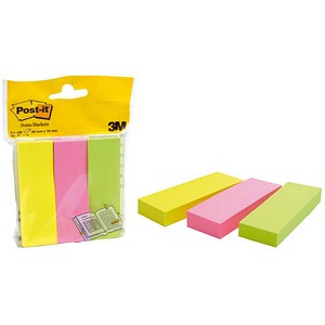 Post-it® Notes Markers Haftmarker farbsortiert 3x 100 Streifen Post-it® Notes Markers Haftmarker farbsortiert 3x 100 Streifen
