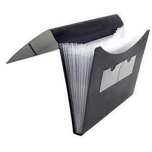 FolderSys Fächermappe 7 Fächer schwarz FolderSys Fächermappe 7 Fächer schwarz