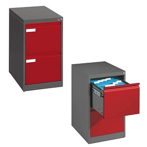 CP C 2000 Acurado Hängeregistraturschrank rot/grau 2 Schubladen CP C 2000 Acurado Hängeregistraturschrank rot/grau 2 Schubladen