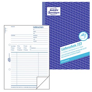 AVERY Zweckform Formularbuch 723 Lieferschein AVERY Zweckform Formularbuch 723 Lieferschein