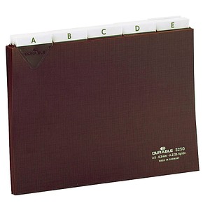 DURABLE Karteikartenregister A-Z, blanko, Jan.-Dez., 0-31 braun DURABLE Karteikartenregister A-Z, blanko, Jan.-Dez., 0-31 braun