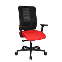 Deluxe, Open rot, Topstar X discount schwarz | Sitness OX300TW2 (N) Bürostuhl office Stoff Gestell T310