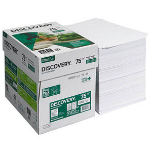 DISCOVERY Kopierpapier DISCOVERY DIN A4 75 g/qm 2.500 Blatt Maxi-Box DISCOVERY Kopierpapier DISCOVERY DIN A4 75 g/qm 2.500 Blatt Maxi-Box