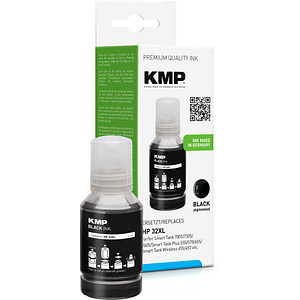 KMP schwarz Tintenflasche kompatibel zu HP 32XL (1VV24AE)