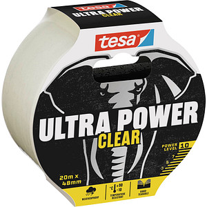 tesa tesa® ULTRA POWER Clear Gewebeband transparent 48,0 mm x 20,0 m 1  Rolle