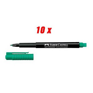 10 FABER-CASTELL MULTIMARK 1513 Folienstifte grün 0,6 mm permanent 10 FABER-CASTELL MULTIMARK 1513 Folienstifte grün 0,6 mm permanent