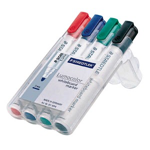 4 STAEDTLER Lumocolor Whiteboard-Marker farbsortiert 2,0 mm 4 STAEDTLER Lumocolor Whiteboard-Marker farbsortiert 2,0 mm