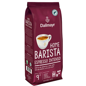 Dallmayr Home Barista Espresso office kräftig Kaffeebohnen discount 1,0 kg | Intenso