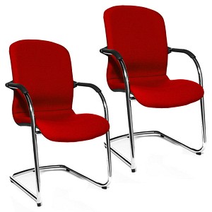 2 Topstar Open Chair 110 Besucherstuhle Rot