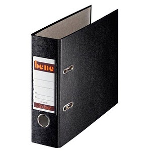 bene A5 Ordner schwarz Kunststoff 7,5 cm DIN A5 quer bene A5 Ordner schwarz Kunststoff 7,5 cm DIN A5 quer