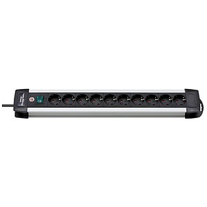 brennenstuhl Premium-Alu-Line 10-fach Steckdosenleiste mit Schalter schwarz brennenstuhl Premium-Alu-Line 10-fach Steckdosenleiste mit Schalter schwarz