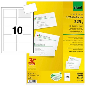 400 SIGEL Visitenkarten LP796 weiß 400 SIGEL Visitenkarten LP796 weiß