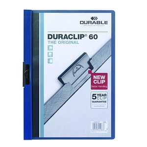 5 DURABLE Klemmhefter blau DIN A4 5 DURABLE Klemmhefter blau DIN A4