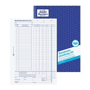 AVERY Zweckform Formularbuch 741 Reisekostenabrechnung monatlich AVERY Zweckform Formularbuch 741 Reisekostenabrechnung monatlich