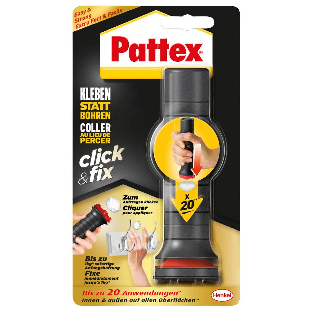 Pattex Kleben Statt Bohren Click Fix Montagekleber Bis Zu 20 Klebepunkte A 1 5 G Gunstig Online Kaufen Office Discount