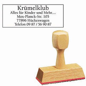 Textstempel, individualisierbar Textstempel, individualisierbar