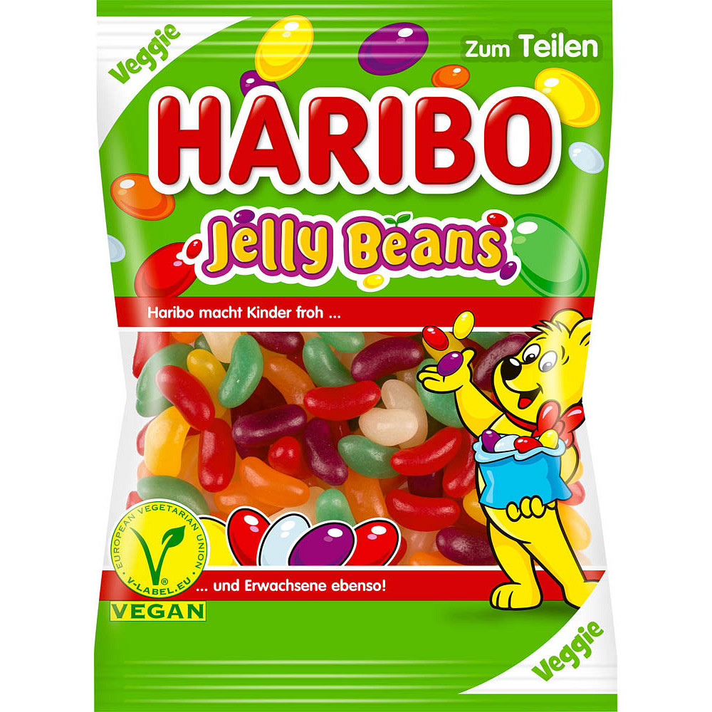 HARIBO Jelly Beans Gelee-Dragees Kaubonbons 160,0 G | Office Discount