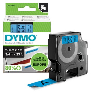 DYMO Beschriftungsband D1 S0720860, 19 mm schwarz auf blau DYMO Beschriftungsband D1 S0720860, 19 mm schwarz auf blau